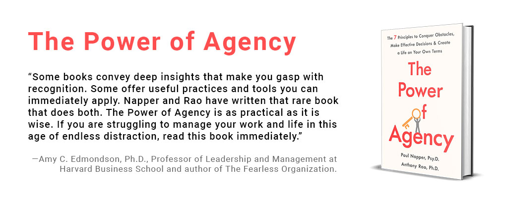 The Power of Agency, a new book by Paul Napper and Anthony Rao